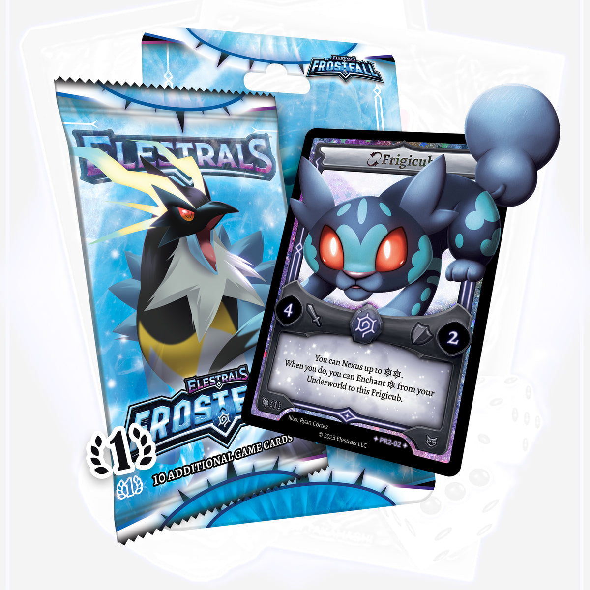 Elestrals Frostfall Blister Pack mit Stellar Frigicub (EN)