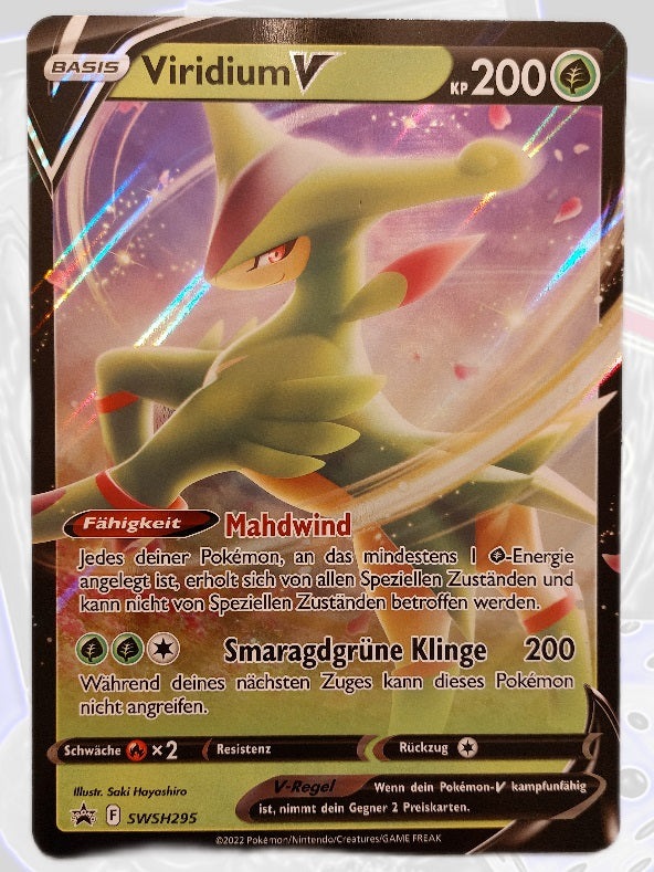 Pokemon XXL Karte Viridium V SWSH295 Deutsch