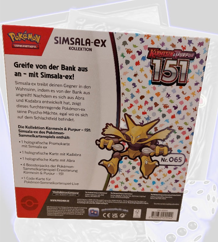 151 Simsala ex Kollektion Pokemon Booster deutsch