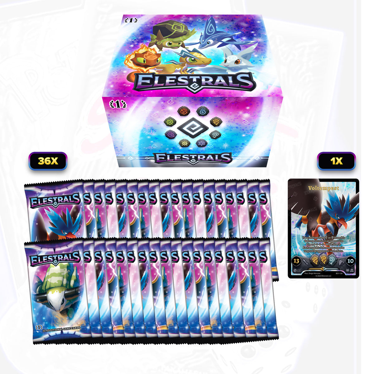 Elestrals Base-Set 36 Booster Box Display - 1. Auflage (EN)