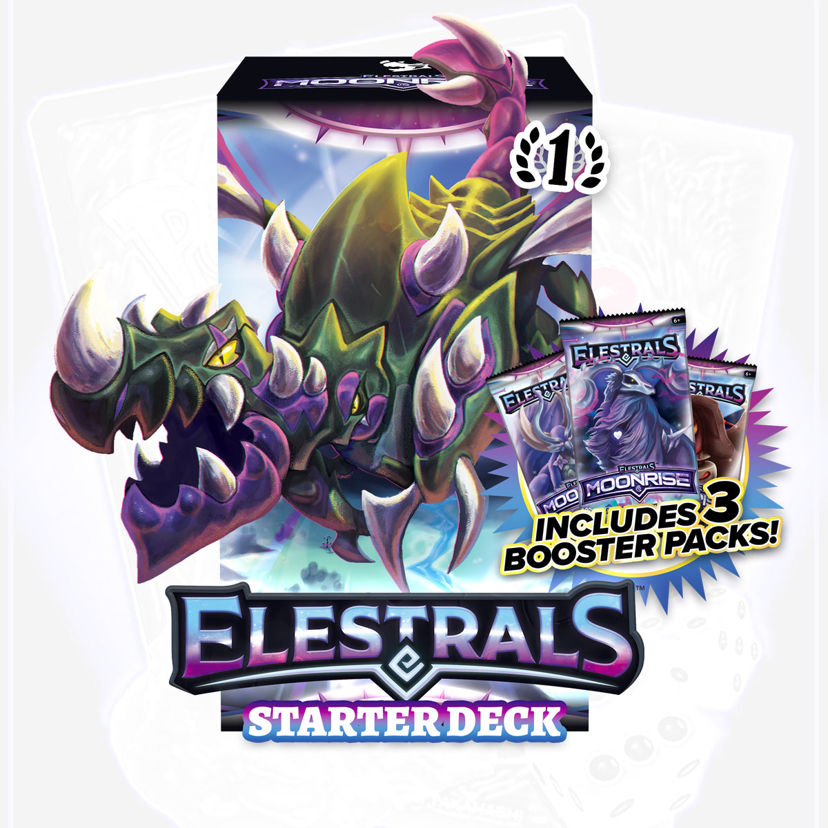 Elestrals Moonrise Starterdeck  Fulgoryx mit 3 Booster Packs (EN)