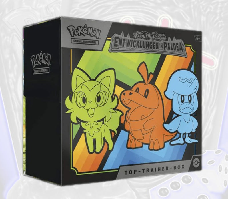 Pokémon Entwicklungen in Paldea Top-Trainer Box TTB (DE) PAL KP02