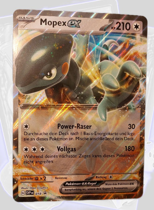 Pokémon XXL Karte Mopex ex SVP018 Deutsch