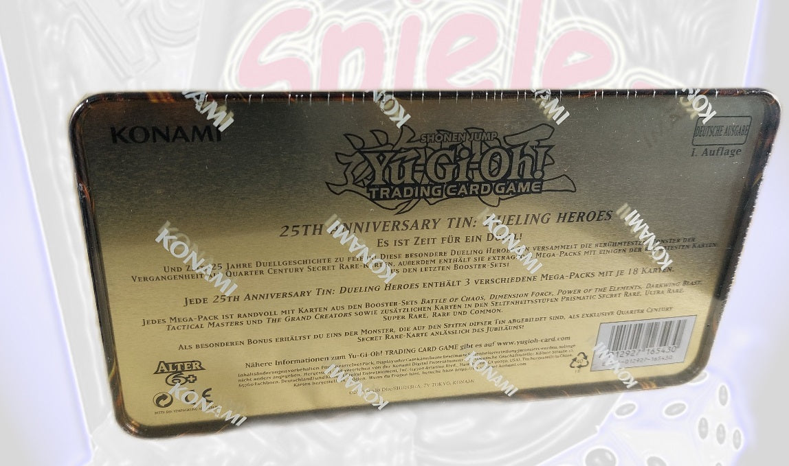 Yu-Gi-Oh! Dueling Heroes 25th Anniversary Tin (DE)