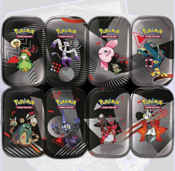 Pokémon Black Bolt & White Flare Mini Tin Display (EN) WHT BLK SV10.5
